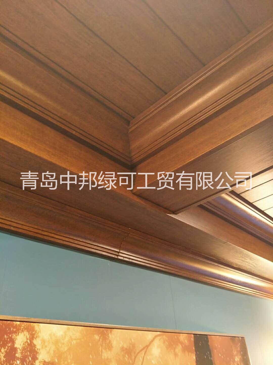 供应青岛生态木厂家制造优质产品 青岛中邦生态木墙板厂家品质优图片