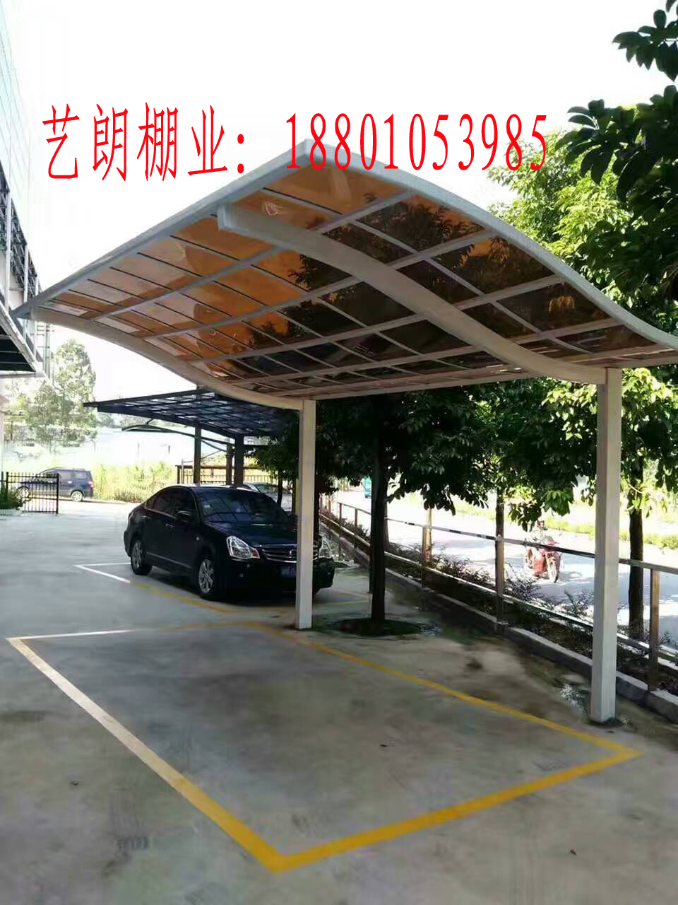 北京户外加厚自行车车棚 汽车车棚定做