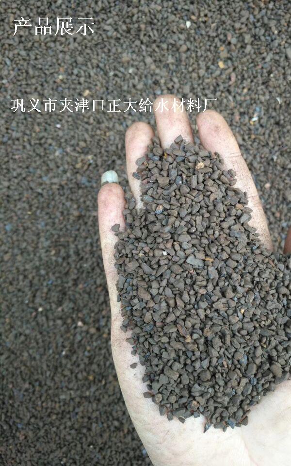 湖北省武汉市锰砂滤料厂家 锰砂滤料价格图片