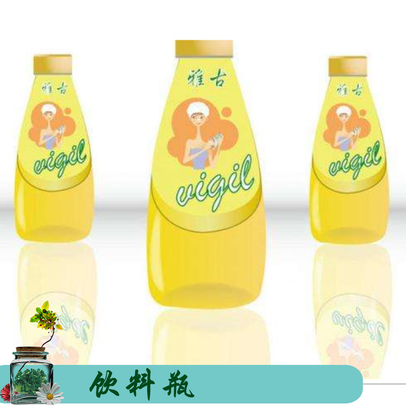 徐州艺源新款饮料瓶 锥形冷泡茶瓶 创意漂流瓶许愿瓶 透明玻璃饮料瓶图片