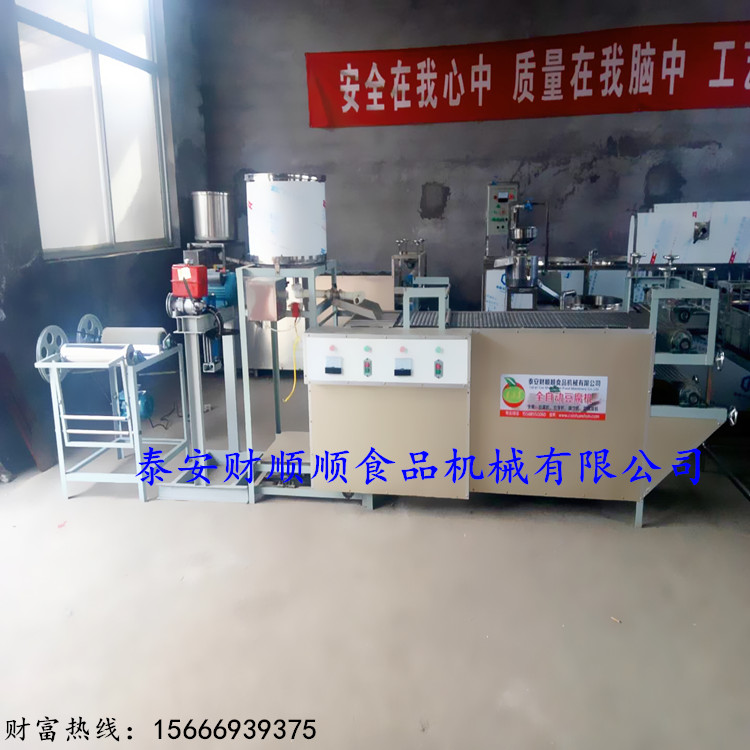 许昌财顺顺厂家供应，仿手工豆腐皮机生产线包教生产技术图片