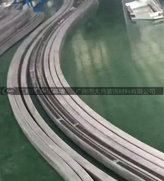 广州市弧形铝方管  焊接弧形铝方管厂家