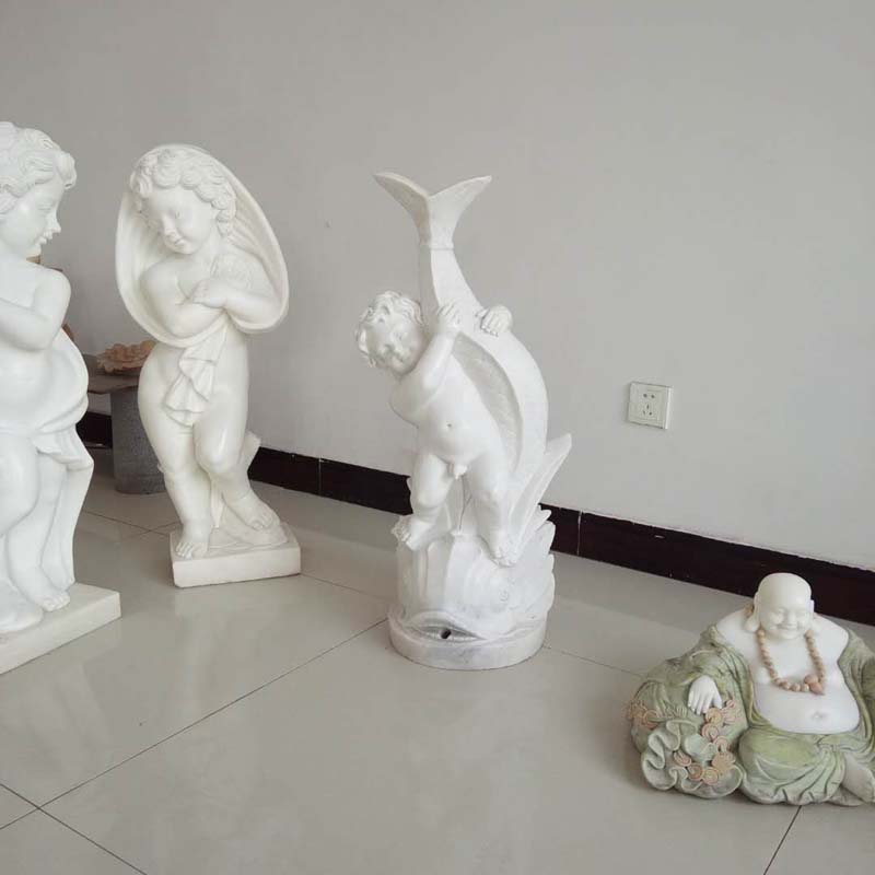 供应西方人小天使汉白玉四季女神雕像大理石西方人雕塑厂家直销图片