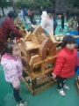 幼儿园碳化积木 幼儿园构建积木