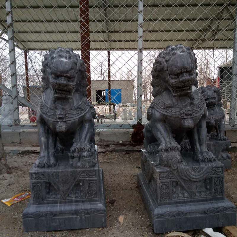 供应天安门狮子汉白玉天安门狮子广场公园摆件青石大型石狮子厂家直销图片