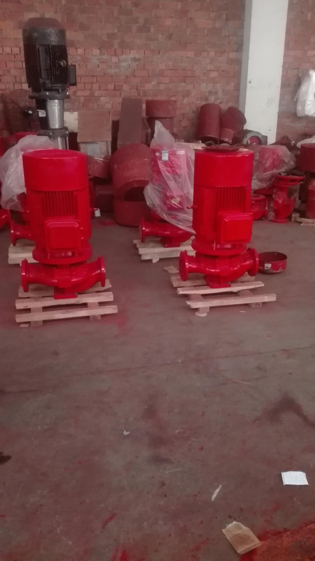 上海消防泵报价/标准泵体电机水泵XBD11.0/30-125G*6不锈钢多级泵调试/室外消火栓泵供应图片