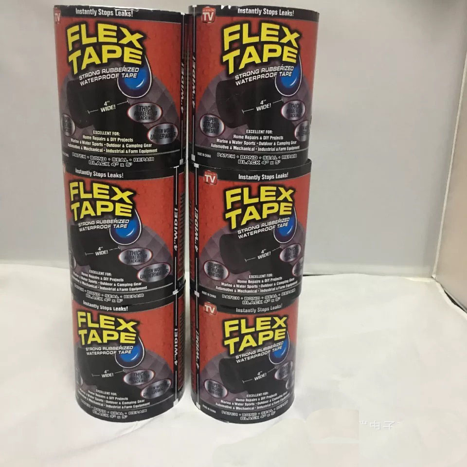 神奇黑胶带 Flex Tape超强防水粘贴胶布胶带 水管日用品修补密封神奇黑胶带图片