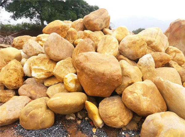 天然风景石 小区园林鹅卵石草坪石 驳岸石踏脚石基地