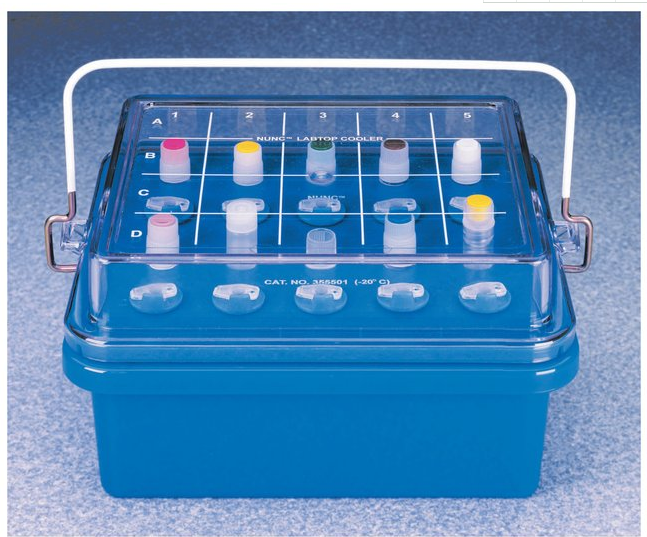 Nalgene 0°冷却盒，盖子无填充，适用12-13mm试管冰盒5116-1300