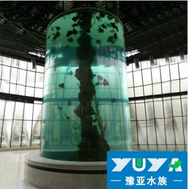 上海亚克力圆柱形鱼缸供应商 亚克力圆柱形鱼缸定做  亚克力圆柱形鱼缸报价