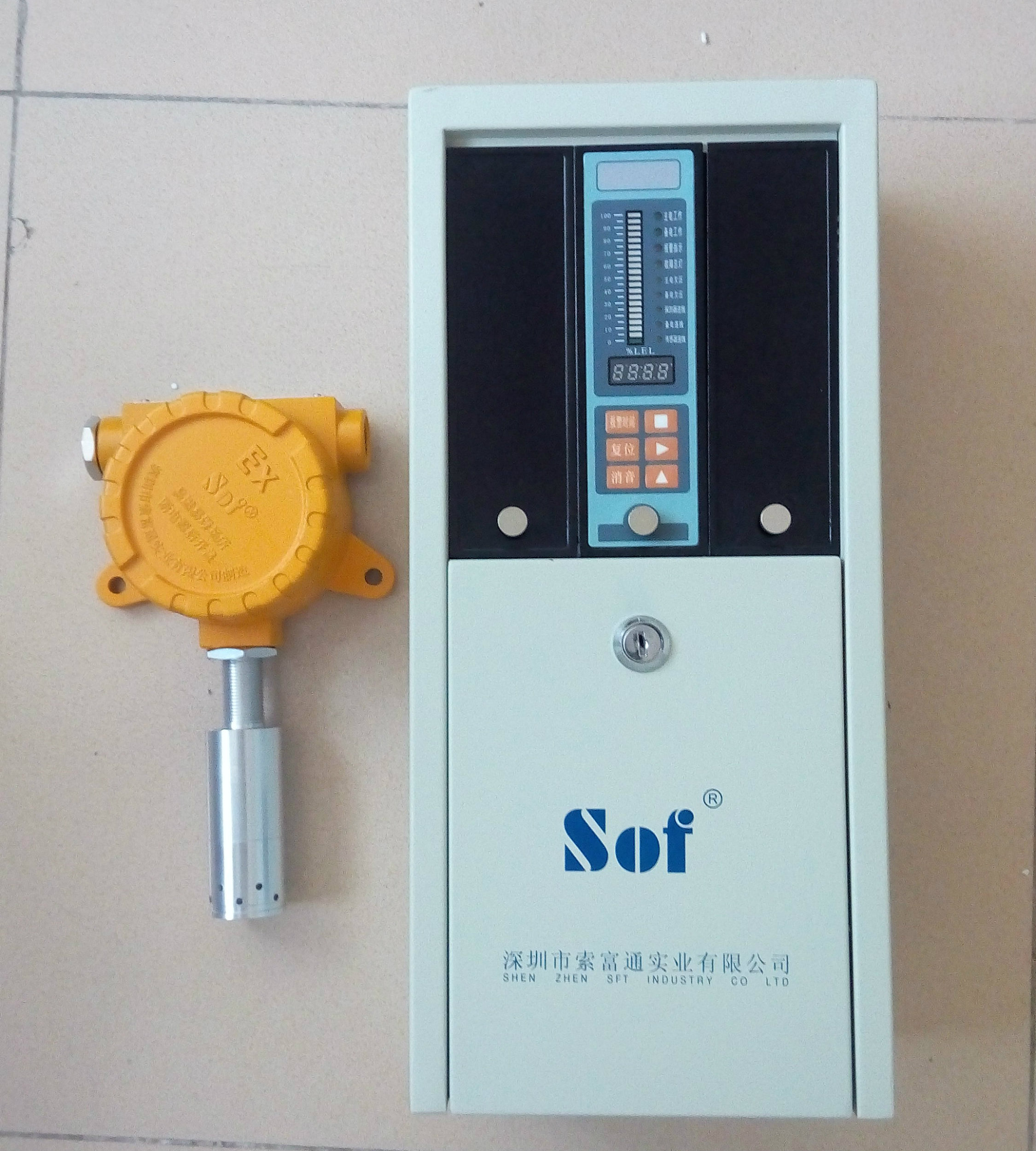 供应深圳直销高温检测报警器 SST-9801TB高温探头图片