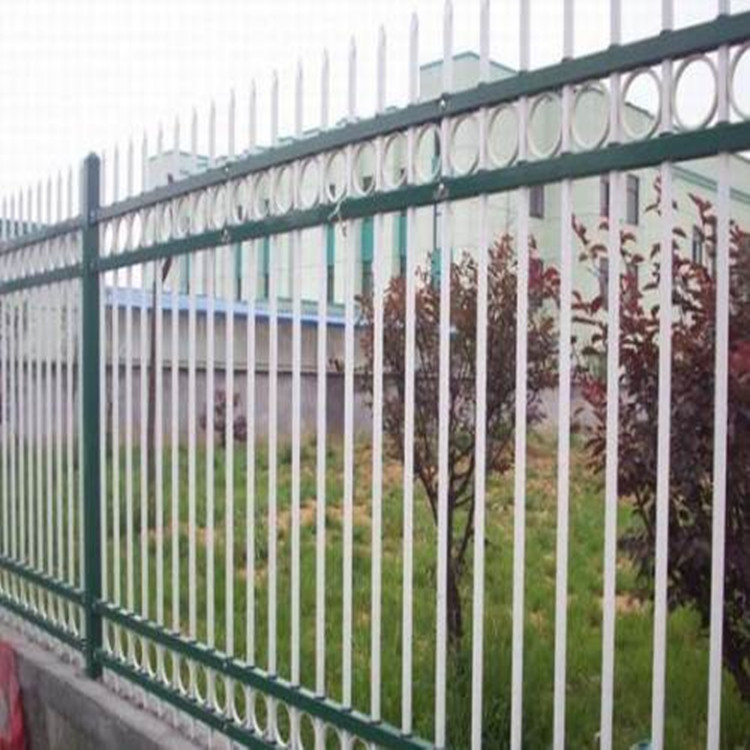 社区庭院围墙栅栏  锌钢铁艺护栏  学校围栏栅栏  锌钢护栏