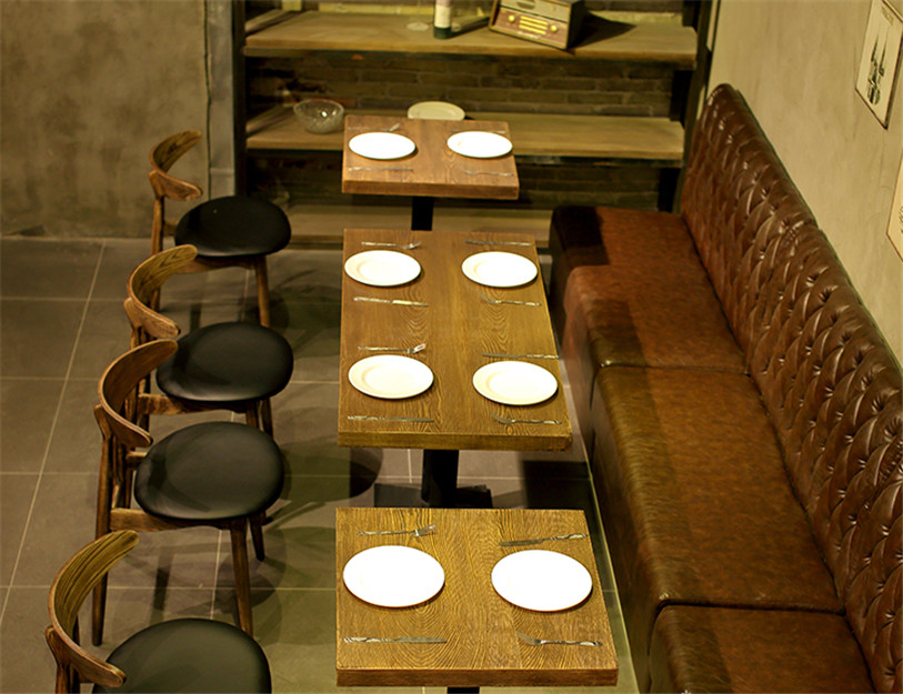 咖啡厅桌椅复古茶餐厅甜品奶茶店休 咖啡厅桌椅餐厅甜品奶茶店餐椅