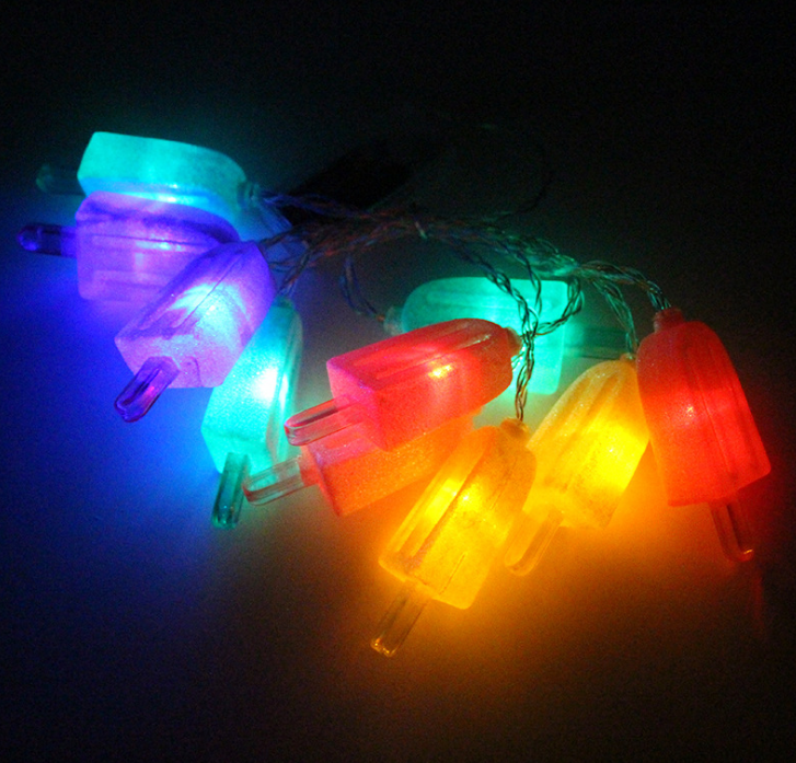 LED棒冰灯串厂家直销 LED棒冰发光灯批发价格 led棒冰灯节日装饰效果 LED爆款棒冰造型灯串创意图片