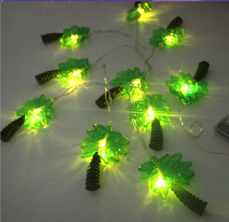 LED新款椰子树灯带灯串创意直销 LED椰子树灯串厂家直销 新款椰子树灯带批发价格 led椰子树节日装饰效果