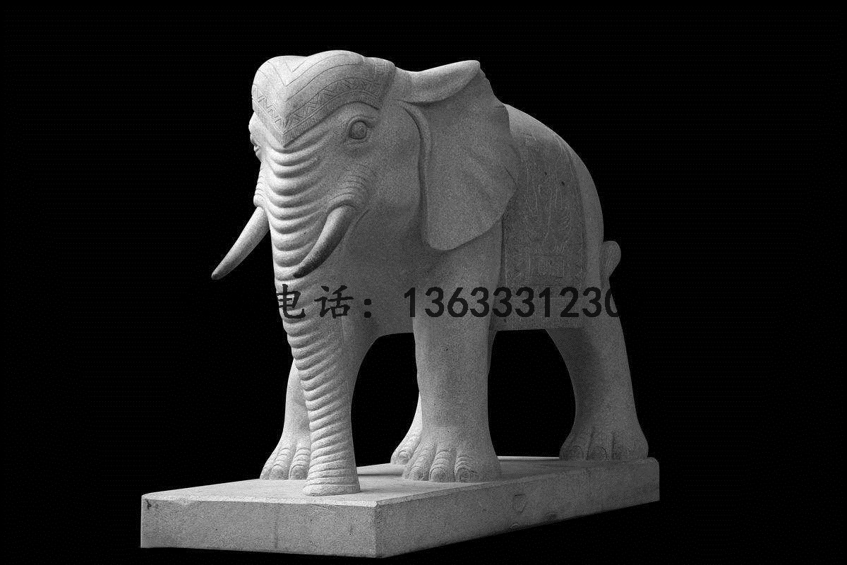 湖南省长沙雕塑制造厂石雕大象雕塑图片