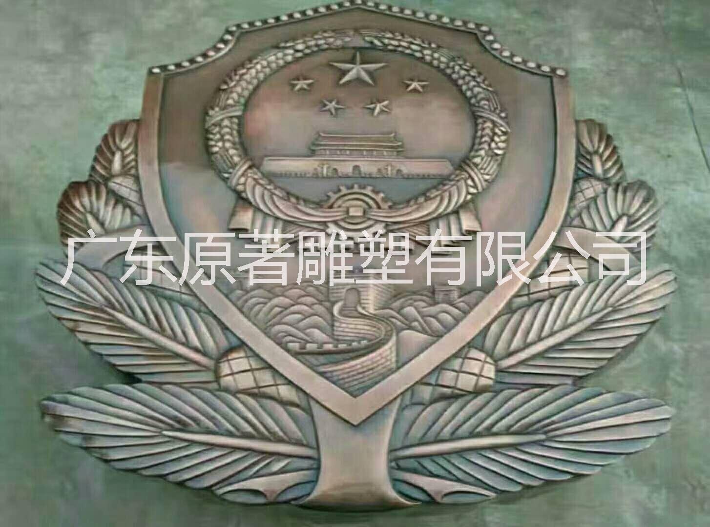 大型国徽生产厂家， 铝合金国徽雕塑，东莞原著雕塑工厂制作