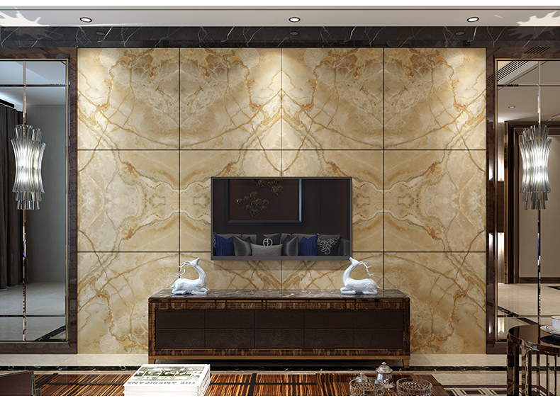 大理石微晶石欧式电视瓷砖背景墙客图片