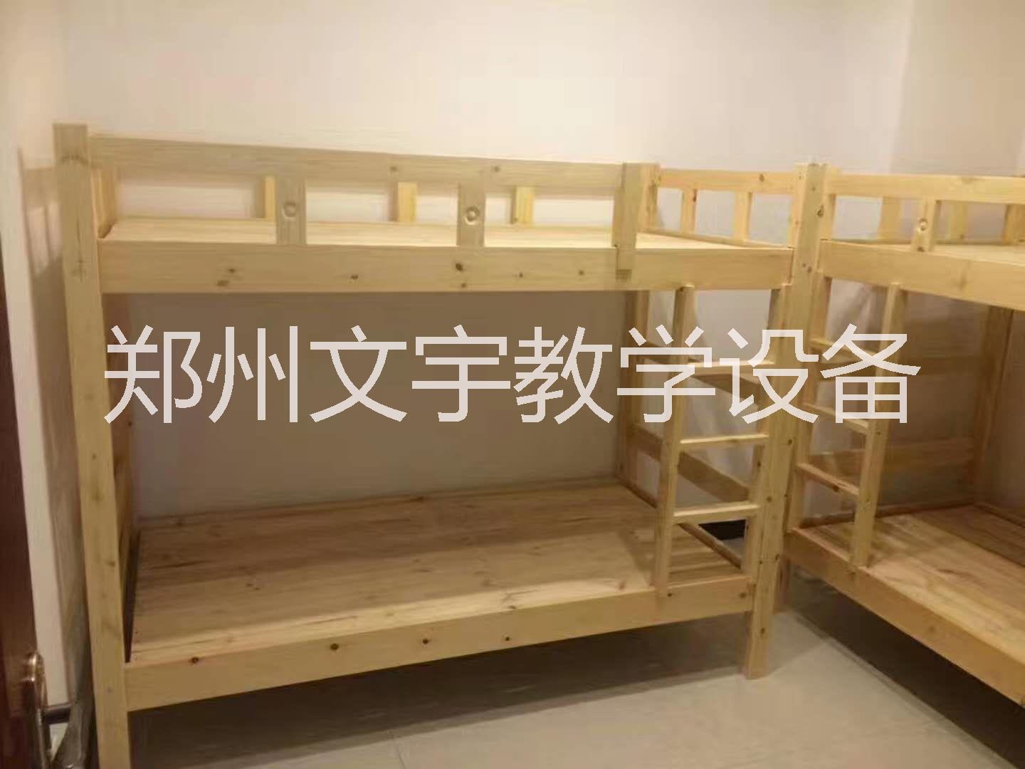 木蜡油中式松木实木子母床儿童床上下高低床双层床环保童床图片