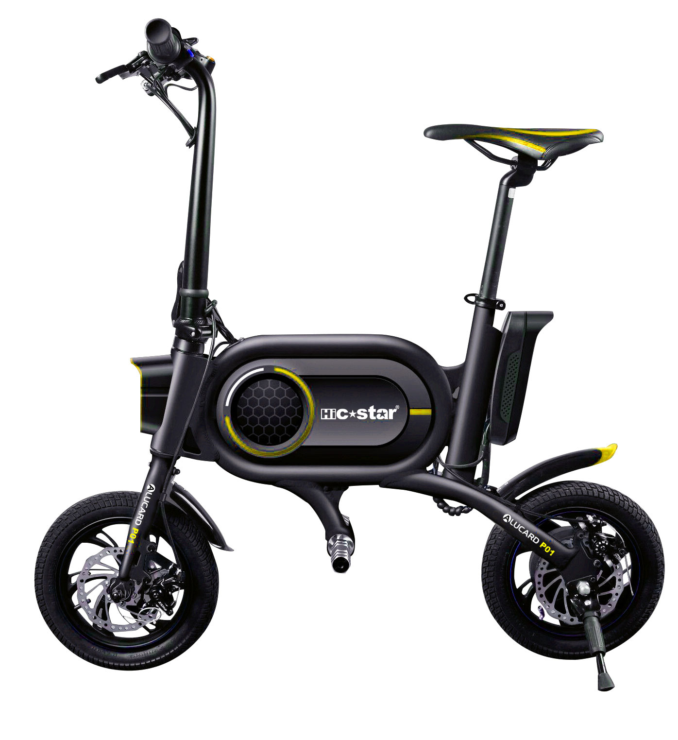 爱路卡登新款折叠电动自行车两轮电动代步车带USB充电口厂家直销图片