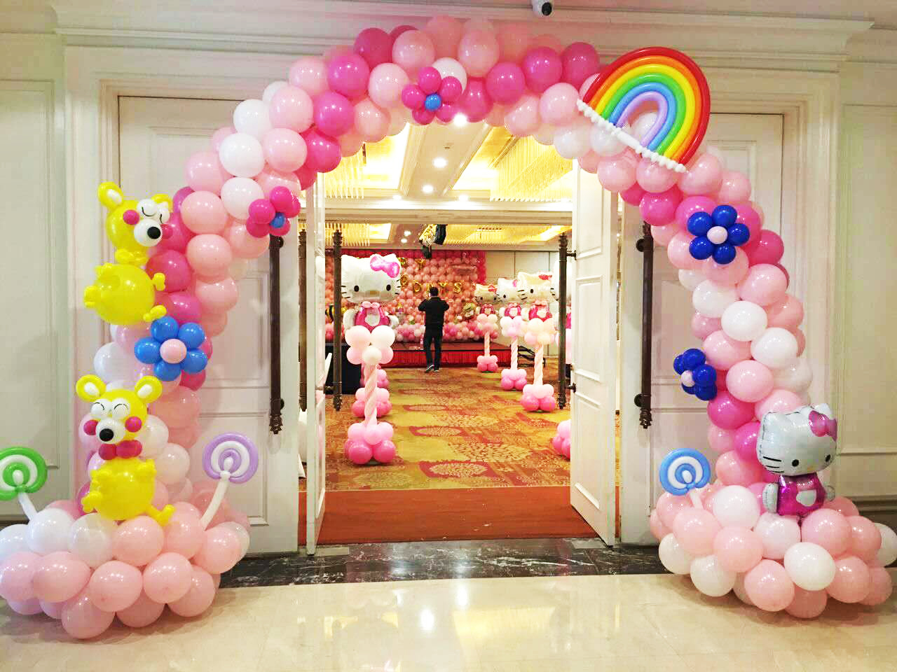 南宁市创意气球艺术装饰厂家南宁创意气球艺术装饰-新百合策划，时尚儿童生日、私人派对场地气球布置