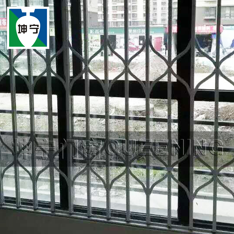 南京坤宁牌铝合金大花式防盗窗防护窗防盗网防止高空坠物儿童坠落