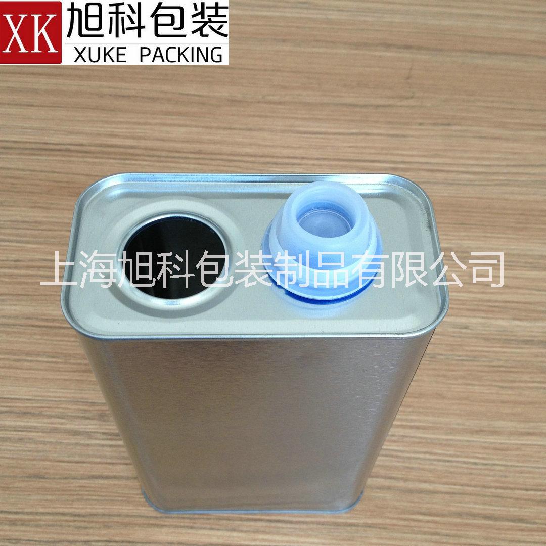 上海旭科1L机油罐方罐样品瓶1kg马口铁化工罐