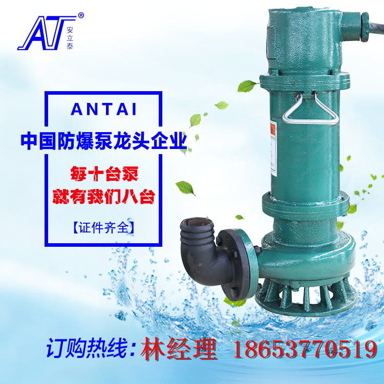 济宁安泰泵业厂家直销BQS25-10-2.2小型矿用隔爆型排沙泵 潜水排沙泵