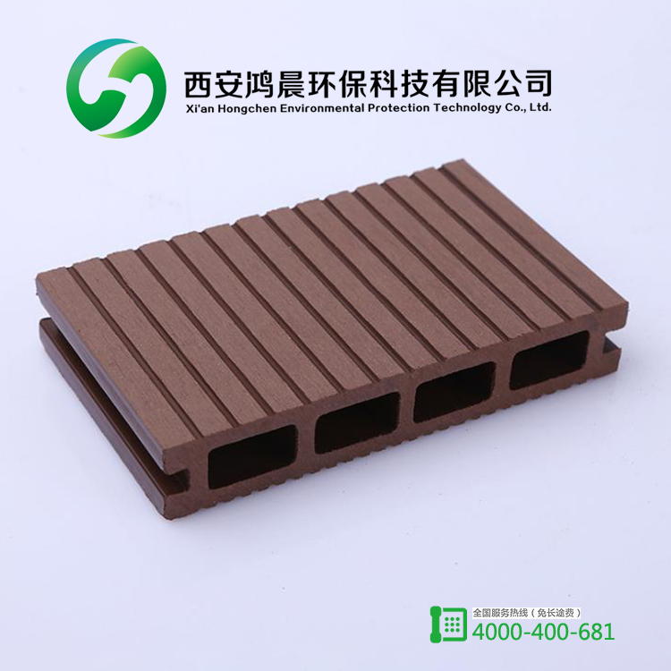 厂家户外西安木塑生态木地板 空心塑木材料装饰地板防水塑木地板