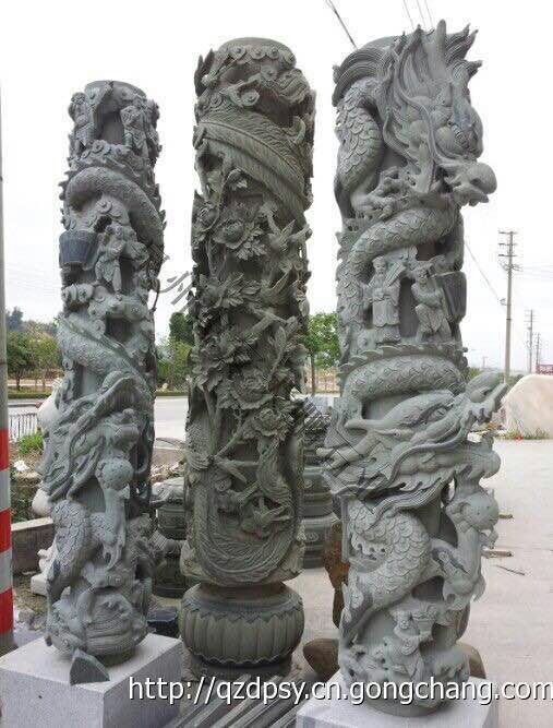 江苏华表龙柱、石雕龙柱价格、石龙柱厂家、户外石龙柱、中国华表龙柱雕塑厂家图片