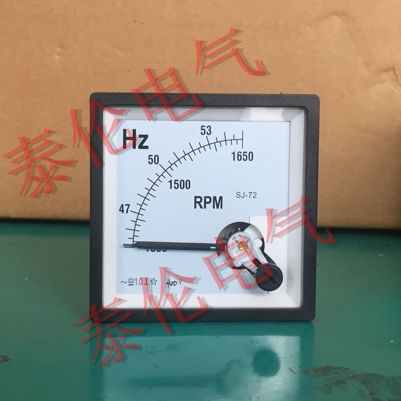 CP72-RPM转速表 机械式赫兹 频率表 45-55HZ 1650RPM 380V 67mm