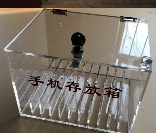 深圳供应亚克力透明手机柜存储柜图片
