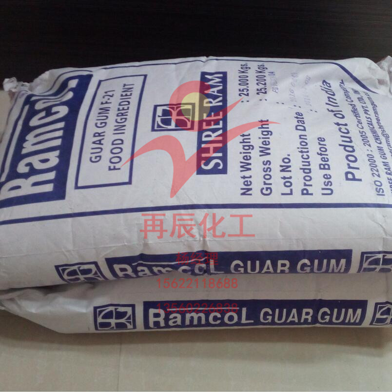 印度雪龙瓜尔豆胶GuarGumF-21Ramcol食品级增稠剂印度雪龙瓜尔豆胶F21图片