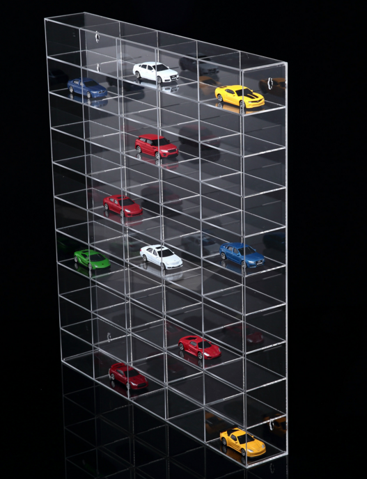 厂家定制玩具车模展示架亚克力模型收纳柜图片