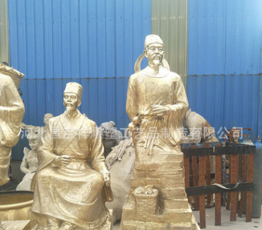 厂家直销供应 四大名医铜像大型仿古人物铜雕像加工定做图片