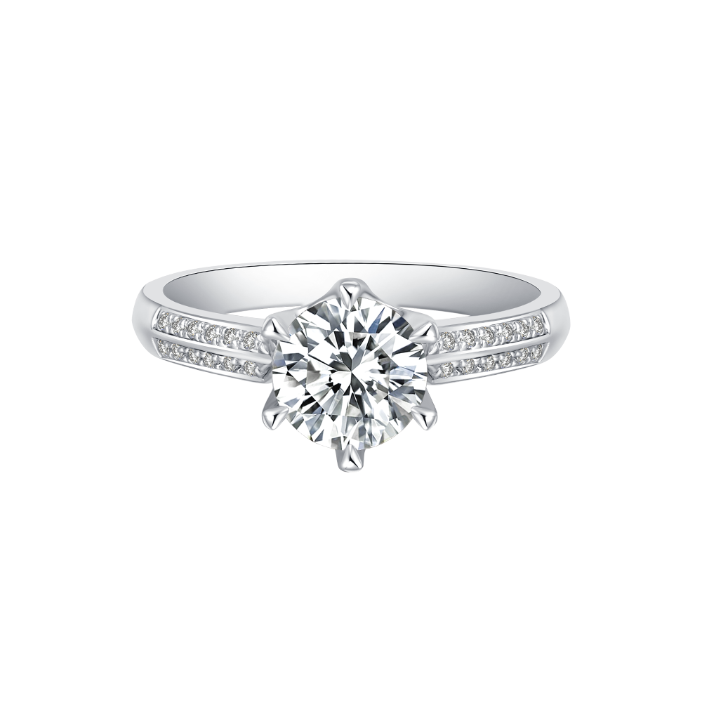 Dmallovo(玛丽莱钻石)婚戒之Crown系列shine结婚钻戒