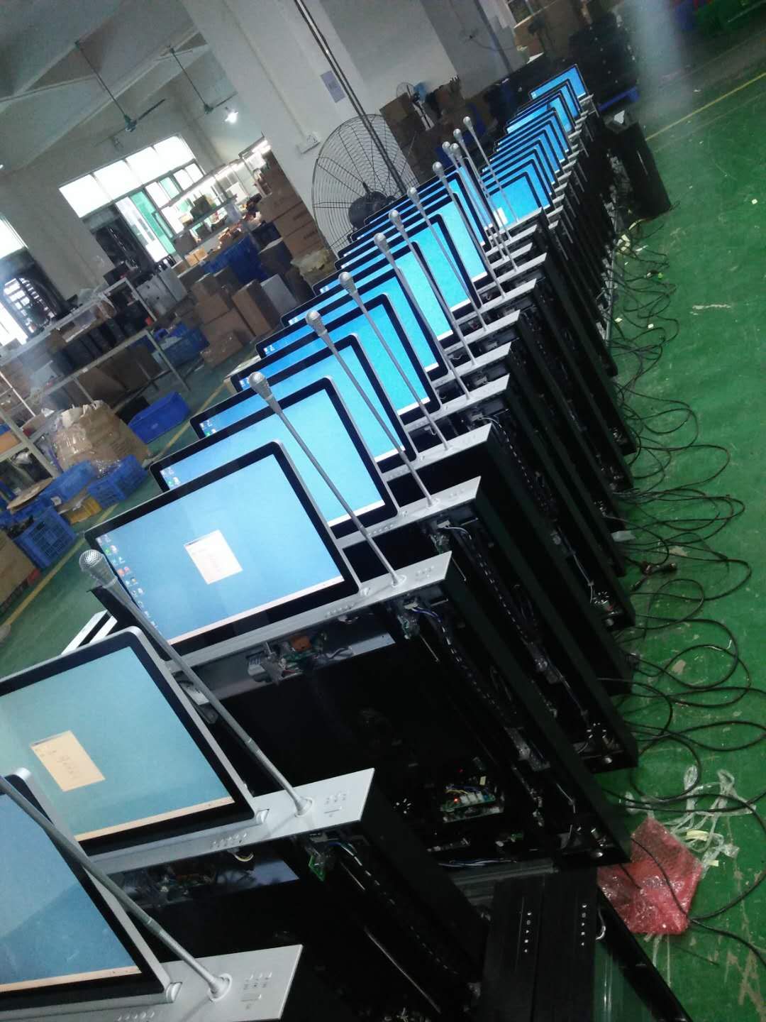 广州市晶固无纸化15.6寸液晶屏电动升厂家