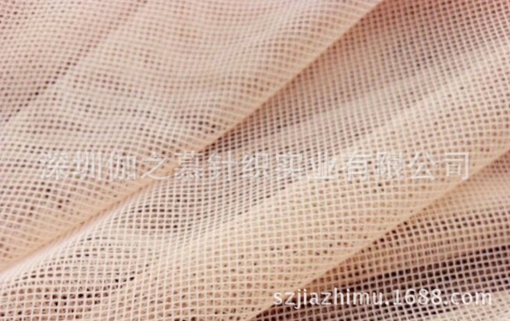针织网锦氨弹力网弹力四角菱形网眼布有光网布图片