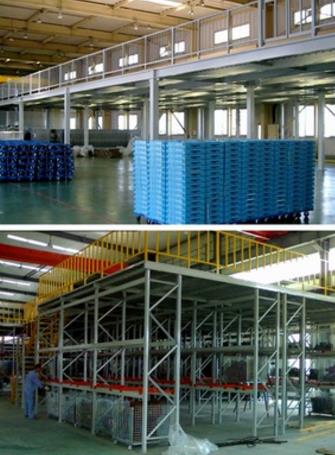 钢平台 阁楼式货架 重型二层平台 江苏阁楼厂 南京钢平台厂图片