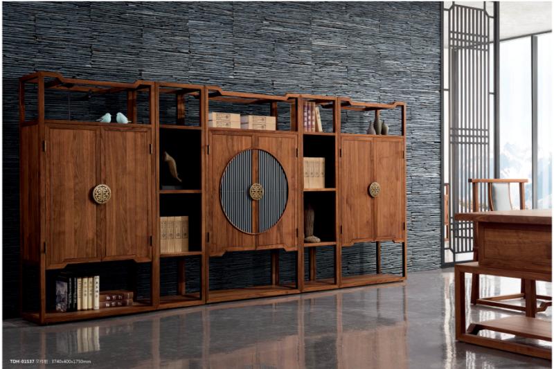 供应新中式家具海口新中式家具厂定制北美黑胡桃木家具