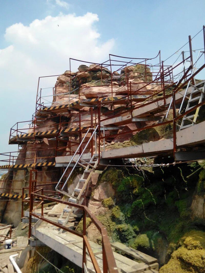 上海设计施工动物园塑石假山制作