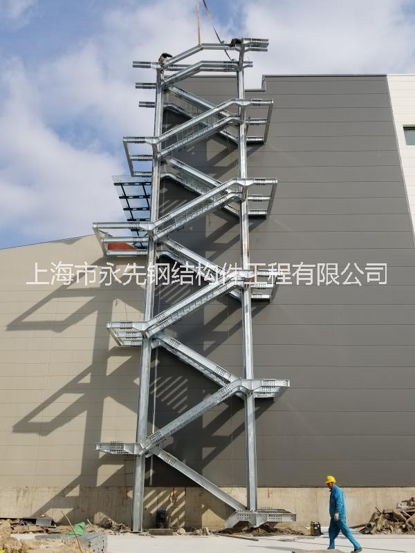 上海市消防楼梯|钢结构楼梯|钢制楼梯厂家