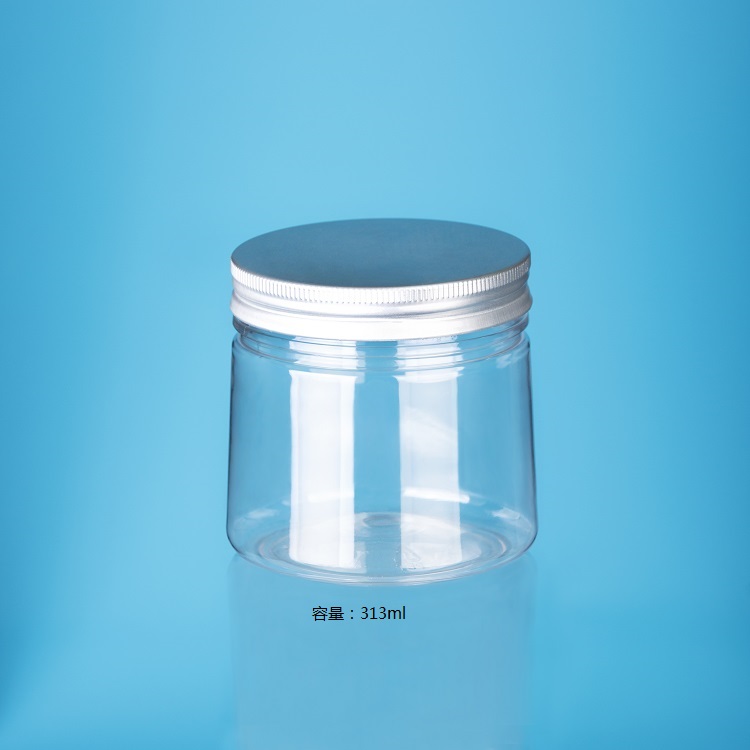工厂定制塑料包装罐子 PET塑料透明罐 食品包装罐 310圆瓶批发