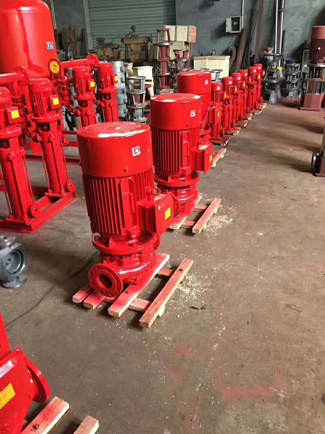 消防泵上海贝德泵业xbd5.0/10G-L 15kw自动单级单吸管道泵， 铸铁材质 AB签+3CF消防泵厂家直销