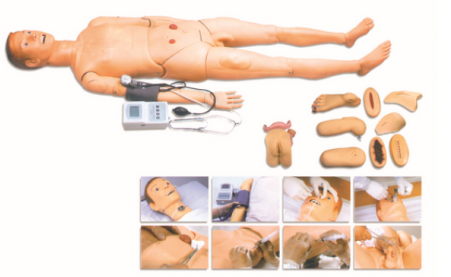 高级全功能护理人模型 带血压测量、人体模型假人 、护理模拟人、教学护理模型