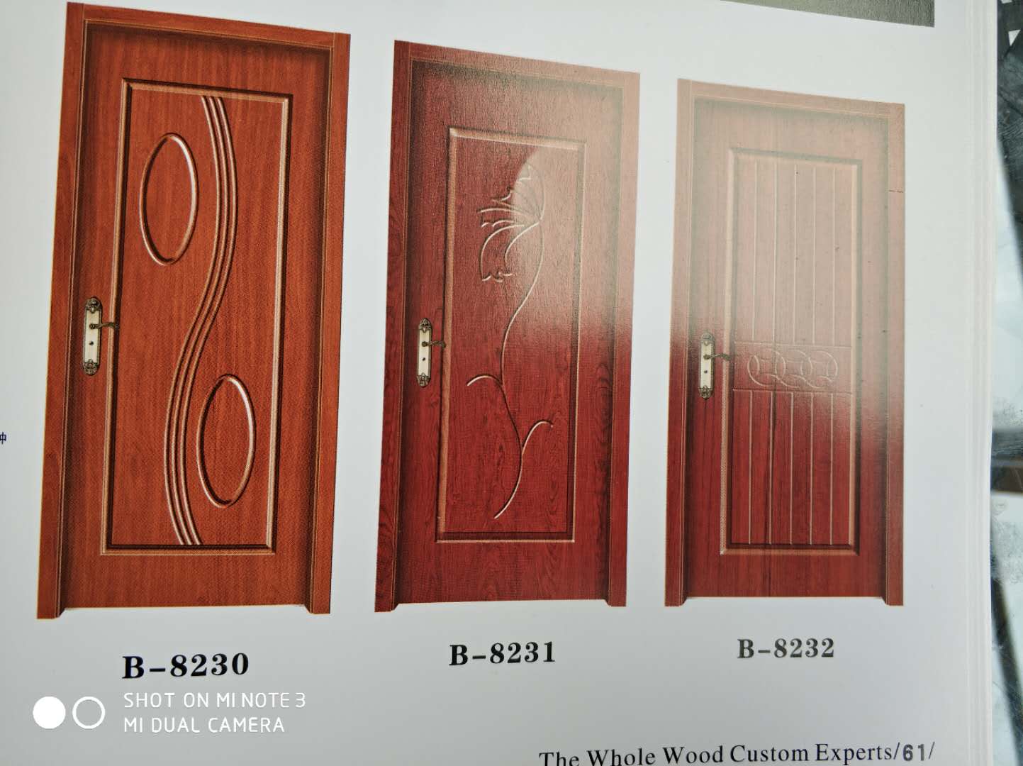 制作烤漆门实木门图册彩页设计