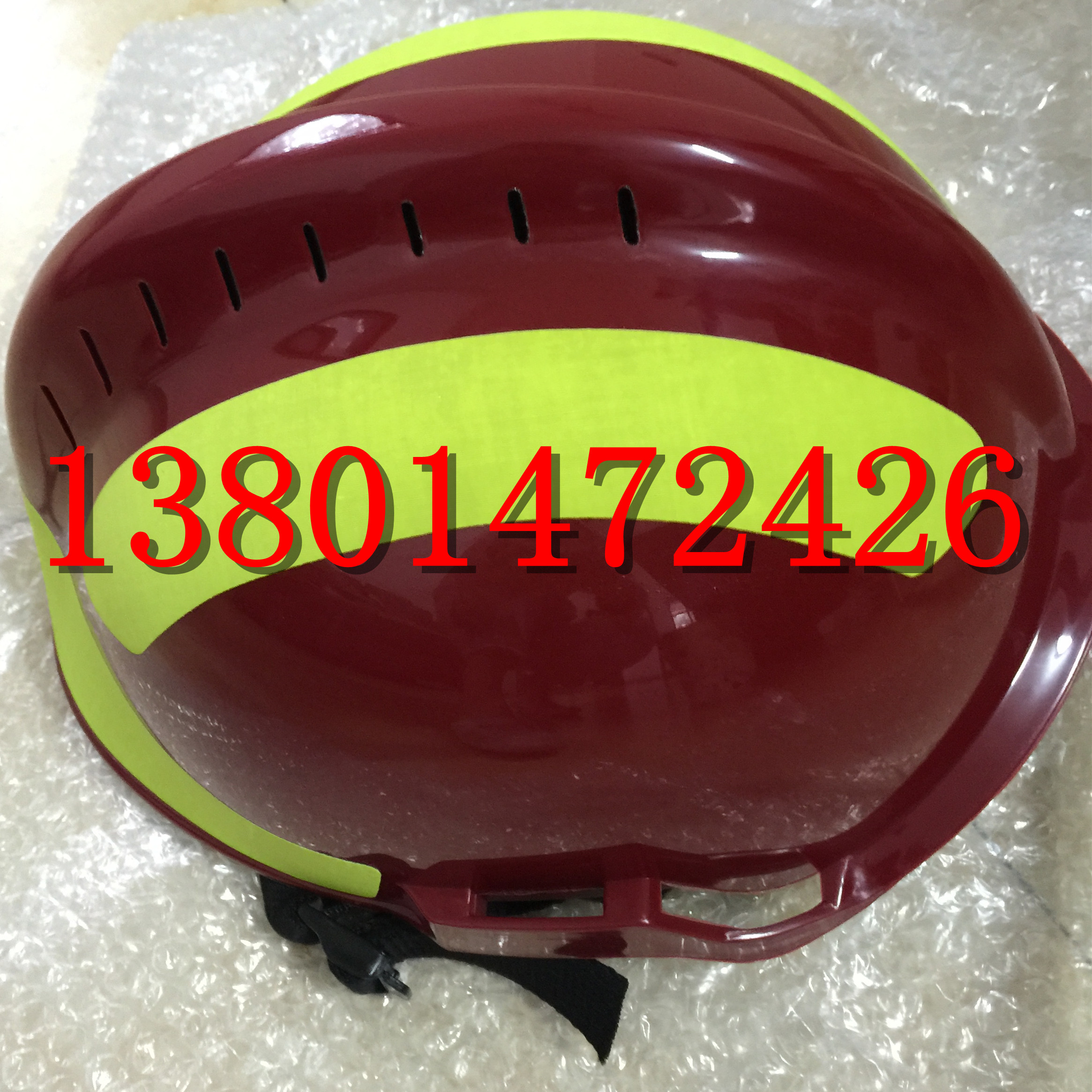 抢险救援头盔F2尼龙红色图片