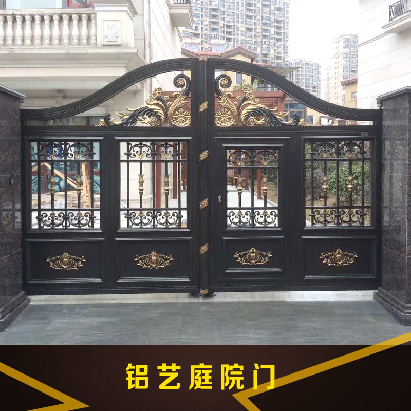 上海铝艺庭院门厂家 铝艺庭院门厂家 上海别墅门订制 可上门测量