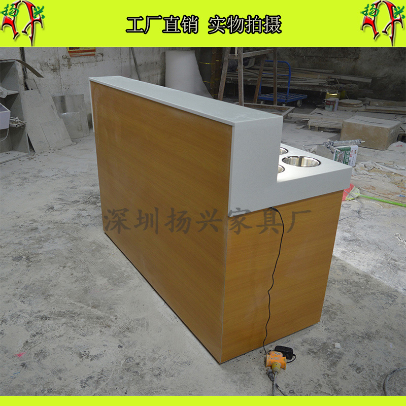 火锅店自助调料台 方形靠墙调料台 各种形状都可定制 高品质料台