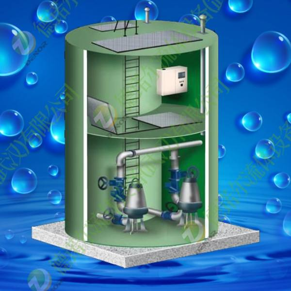 涂装废水处理一体化玻璃钢泵站 一体化泵站
